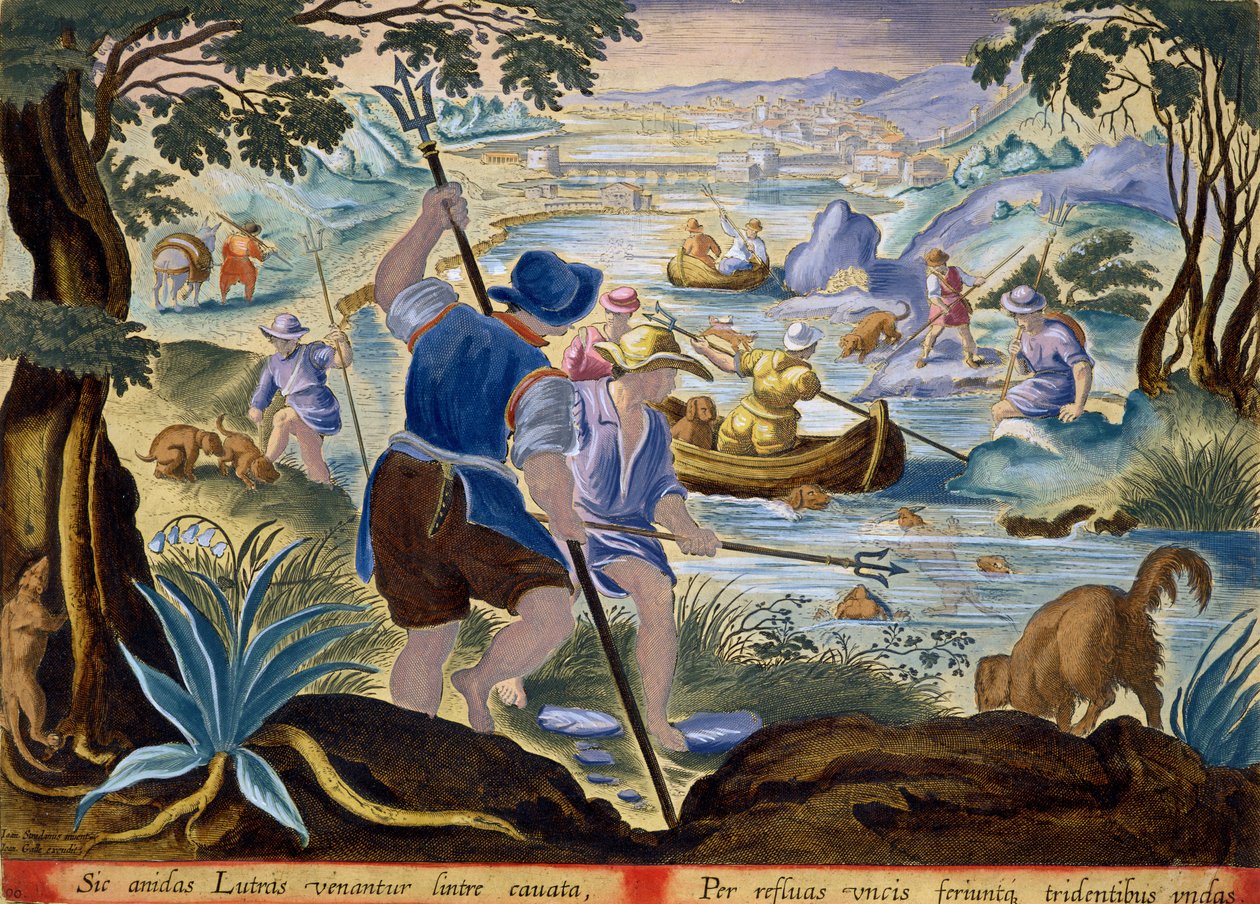 Fischen mit Dreizacken, Tafel 90 aus 