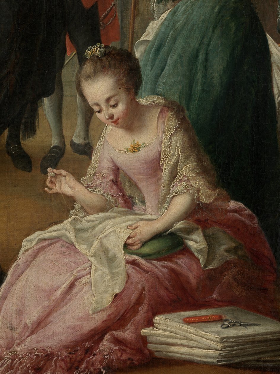 (Detail) des Nachmittagstees von Jan Anton Garemyn