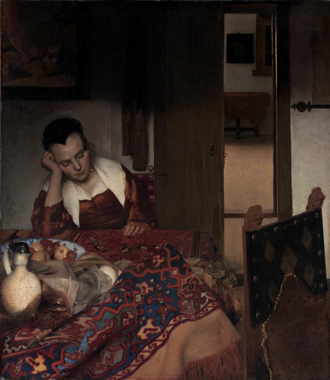 Ein schlafendes Mädchen (Gemälde von Johannes Vermeer) von Johannes Vermeer