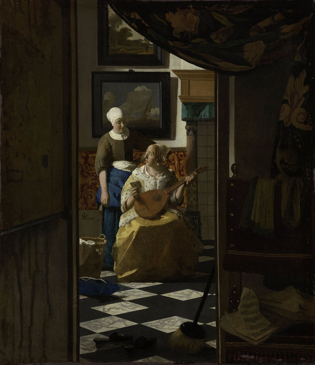 Der Liebesbrief, ca. 1669-70 von Johannes Vermeer