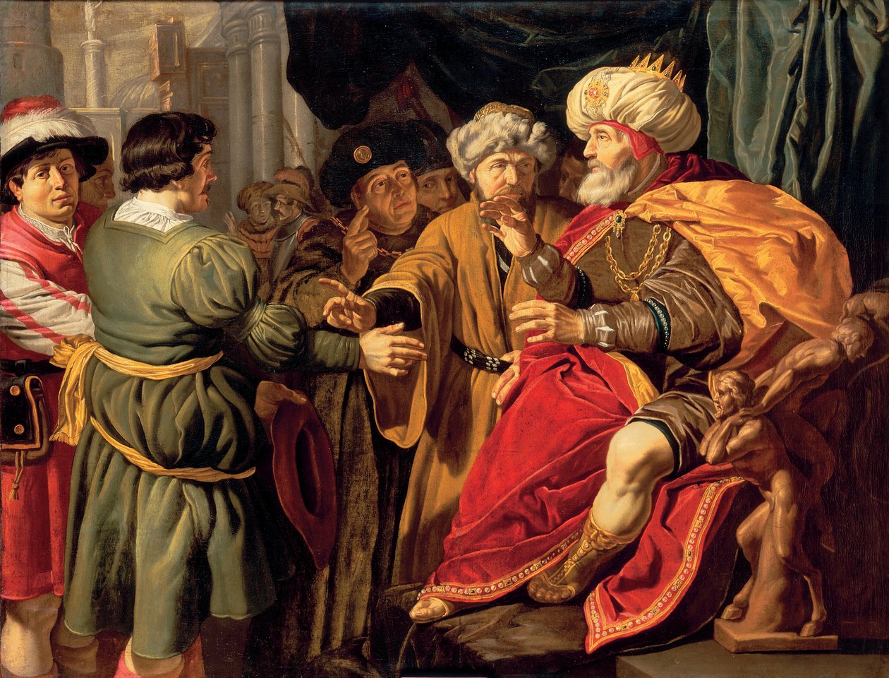 Joseph deutet die Träume des Pharao von Jan (circle of) Tengnagel