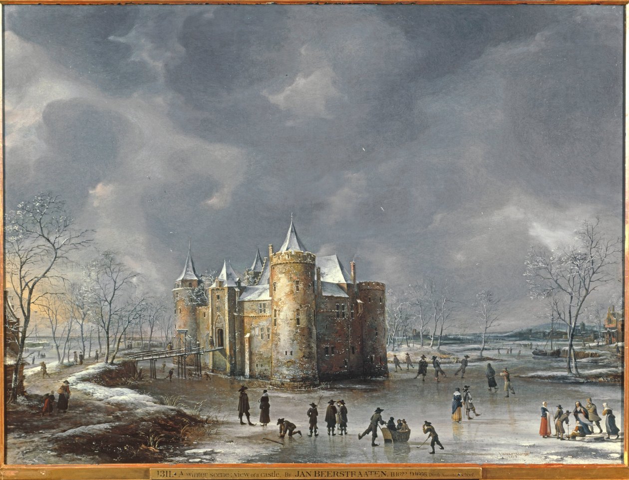 Das Schloss von Muiden im Winter von Jan Abrahamsz. Beerstraten