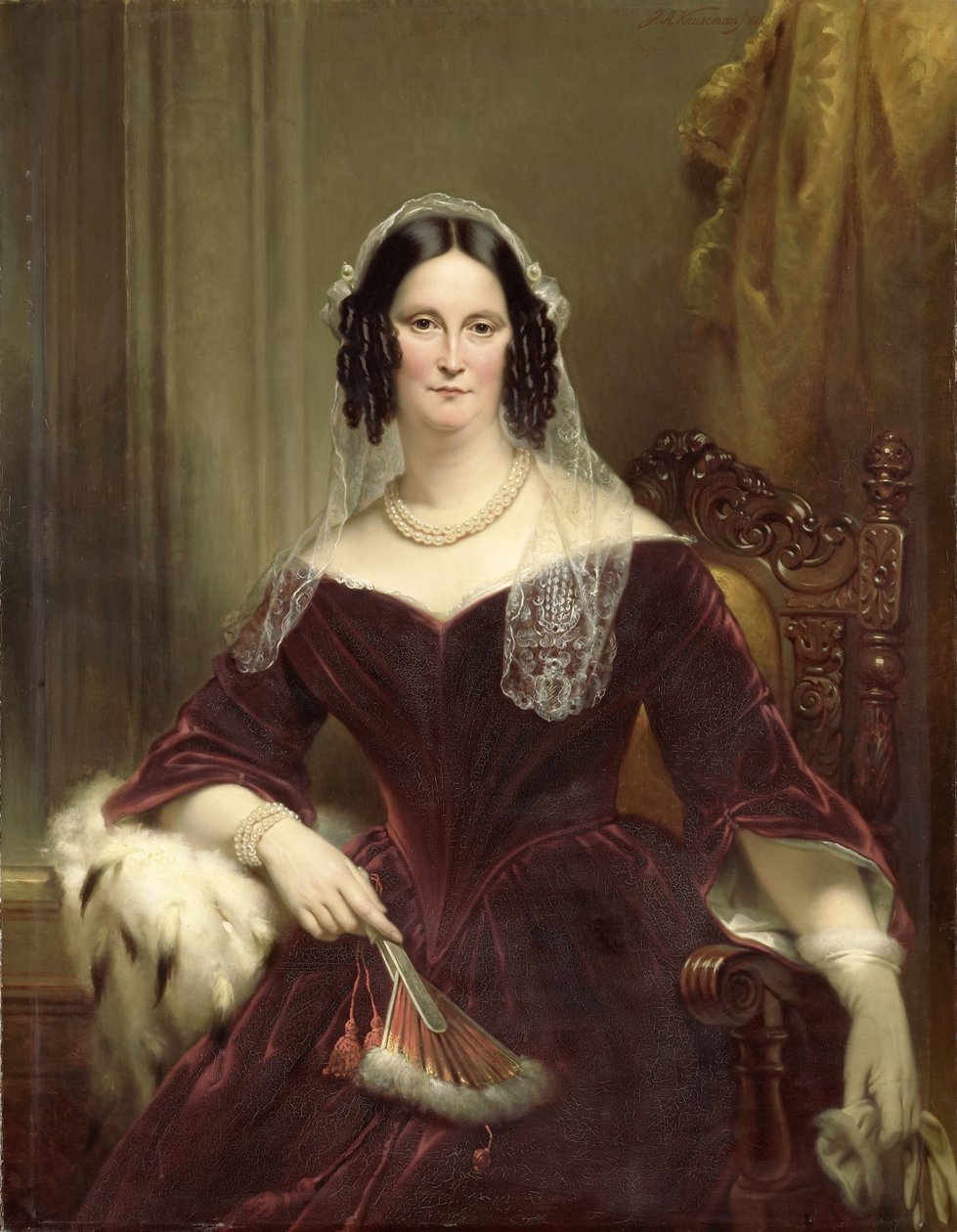Dieuwke Fontein (1800-79), zweite Ehefrau (verheiratet 1834) von Adriaan van der Hoop von Jan Adam Kruseman
