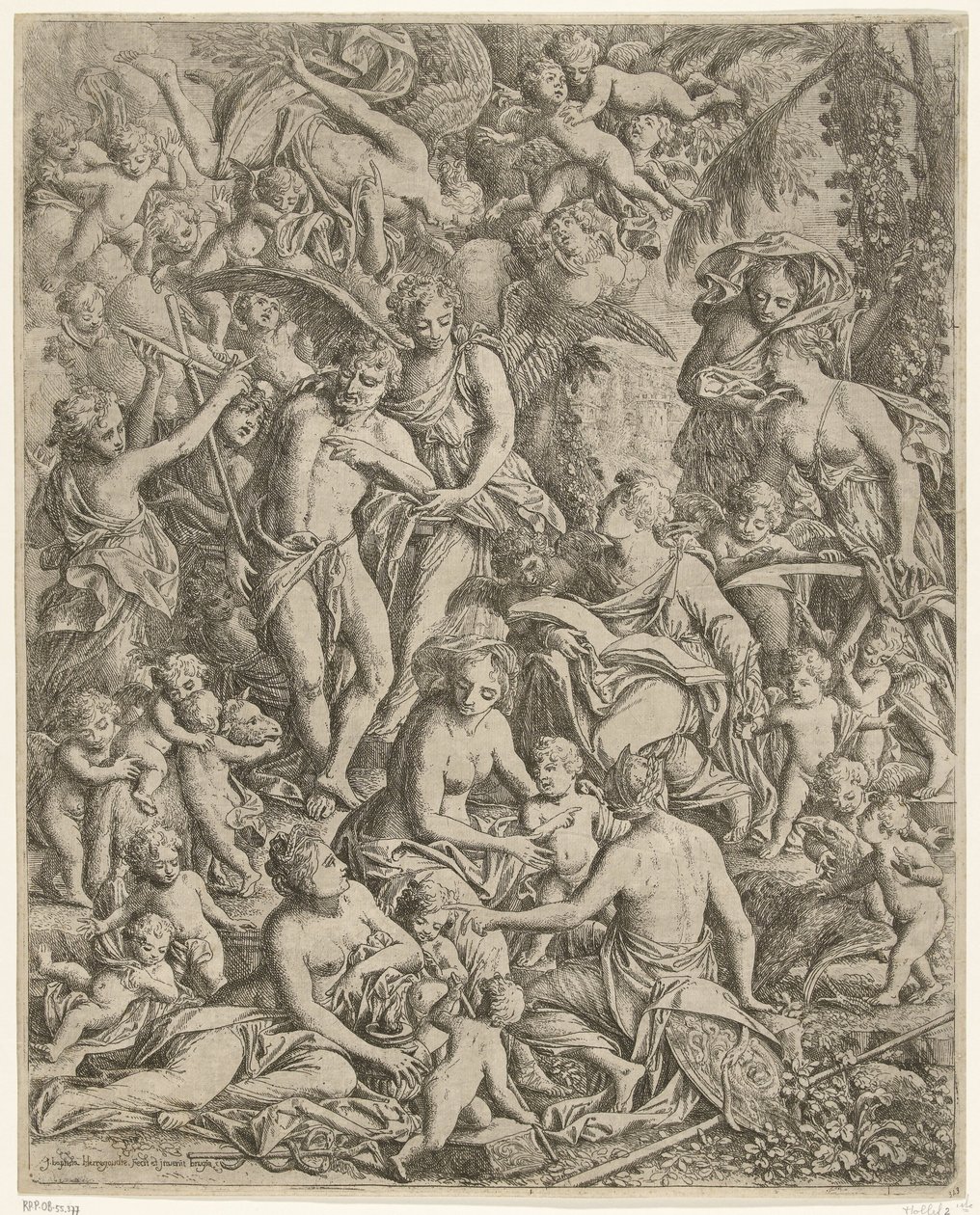 Johannes der Evangelist und Johannes der Täufer von Jan Baptist Herregouts