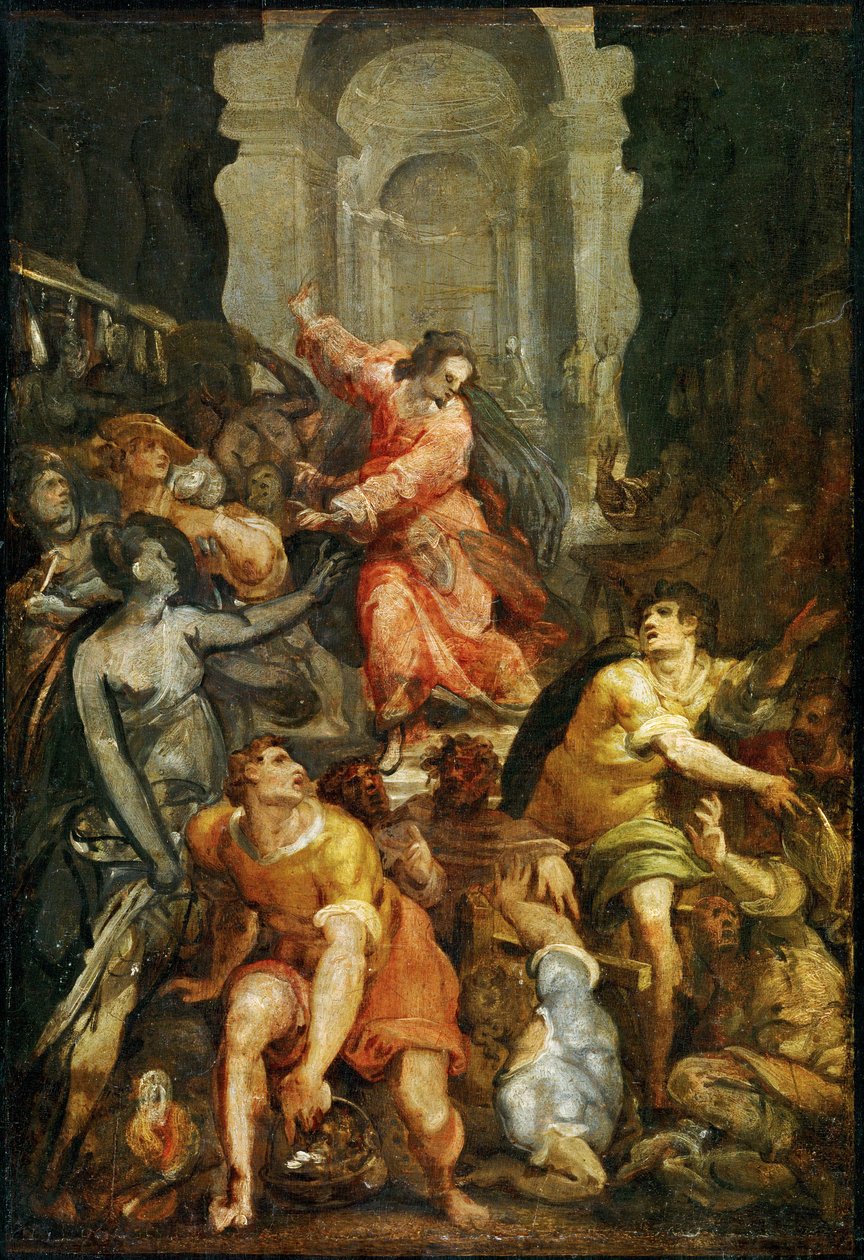 Jesus vertreibt die Händler aus dem Tempel von Jan Both