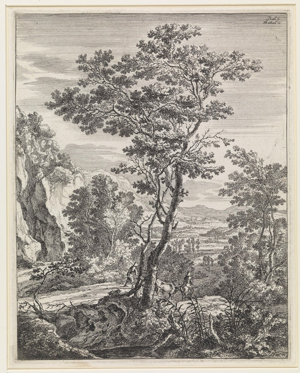 Landschaft mit einem großen Baum von Jan Both