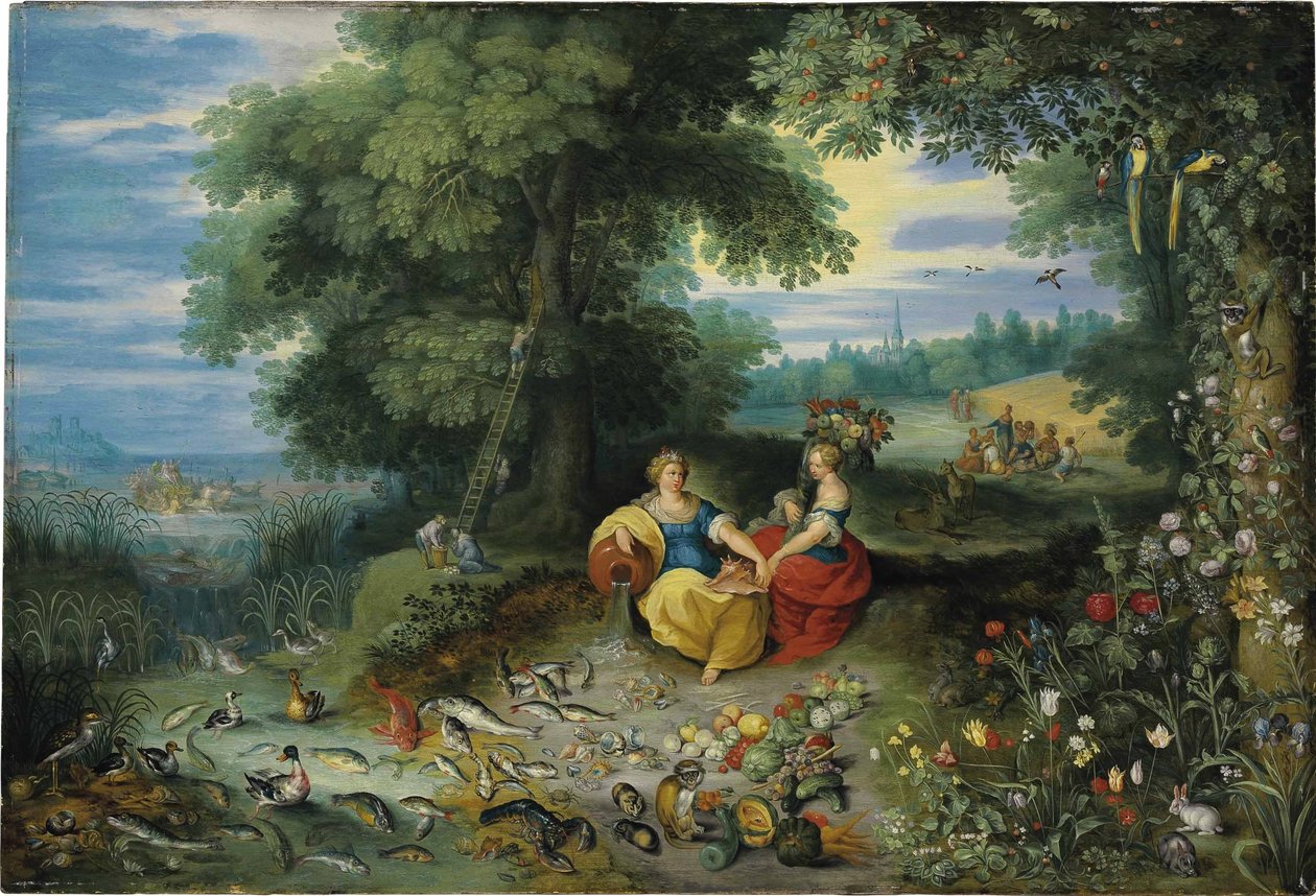 Eine Allegorie von Wasser und Erde von Jan Brueghel the Younger