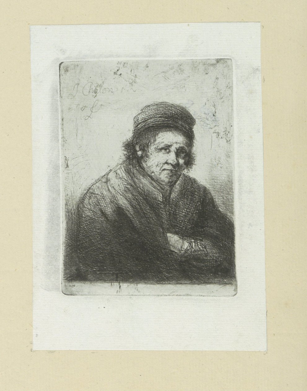 Erwachsener Mann, nach rechts von Jan Chalon
