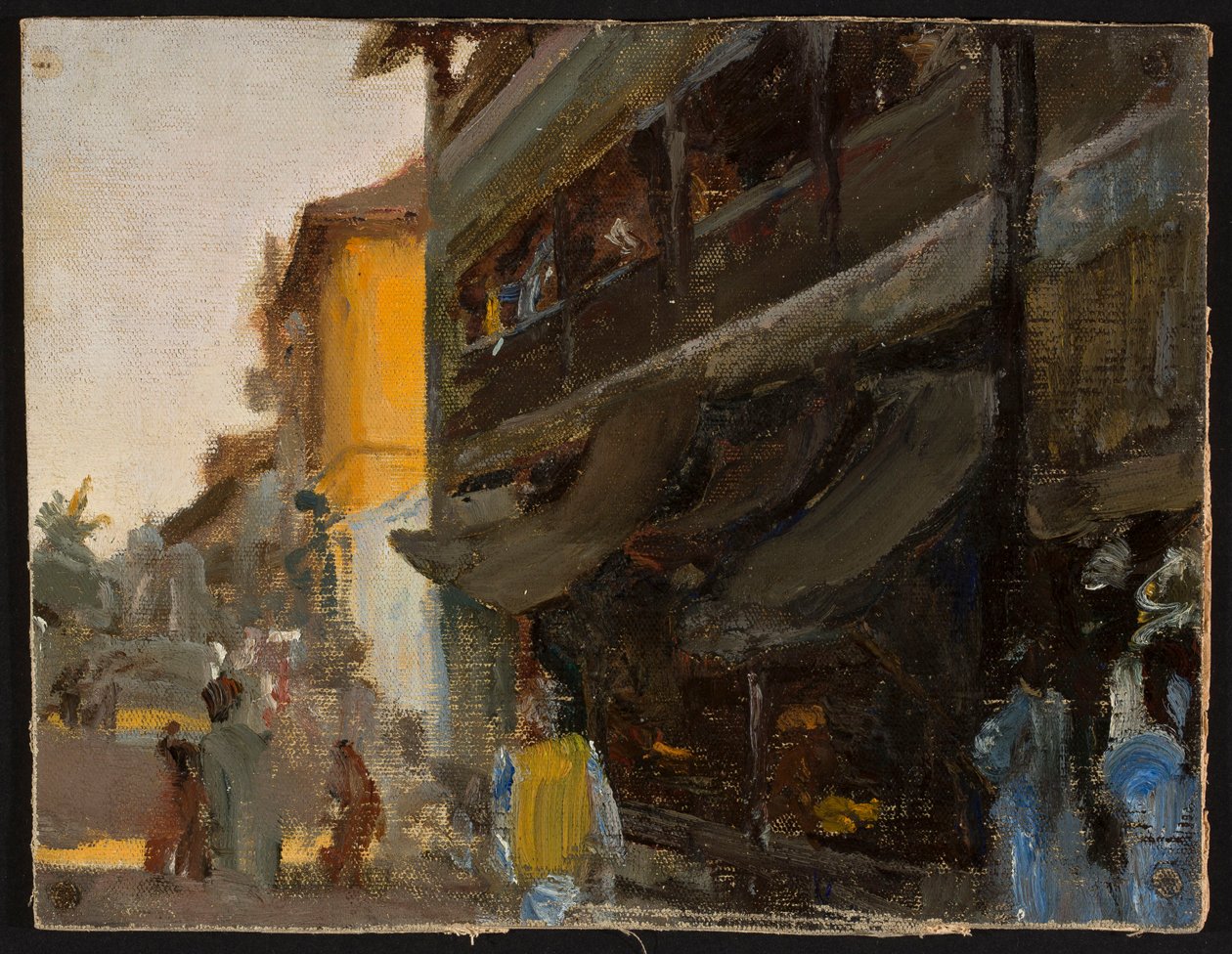 Bombay - Straße. Aus einer Reise nach Indien von Jan Ciągliński