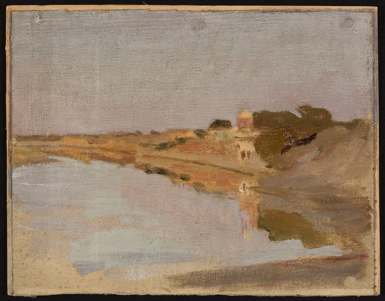 Landschaft mit Wasser. Von einer Reise nach Indien von Jan Ciągliński