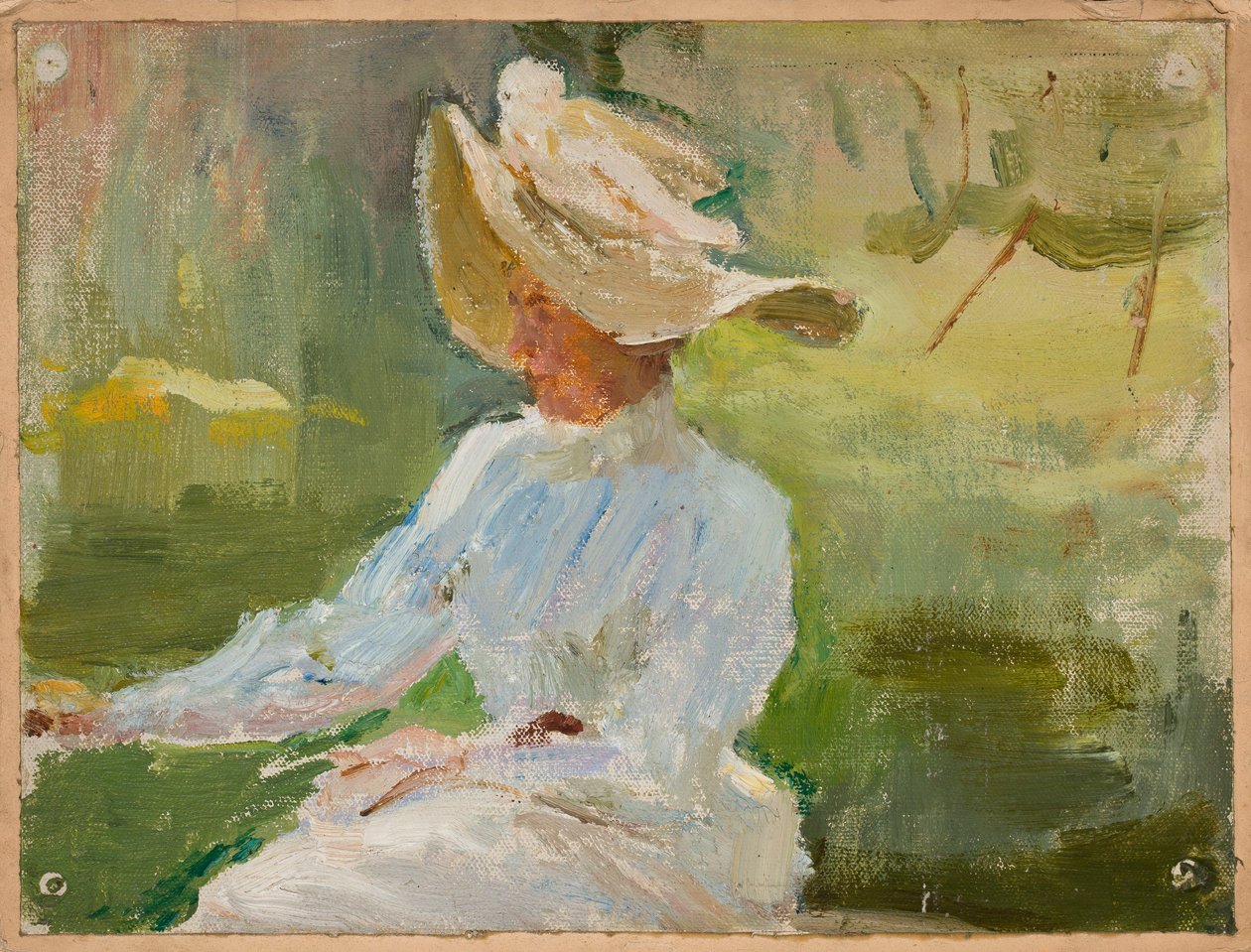 Porträt von Eugenia Aleksandra Rubcowa, der Mutter des Malers Rubcow von Jan Ciągliński