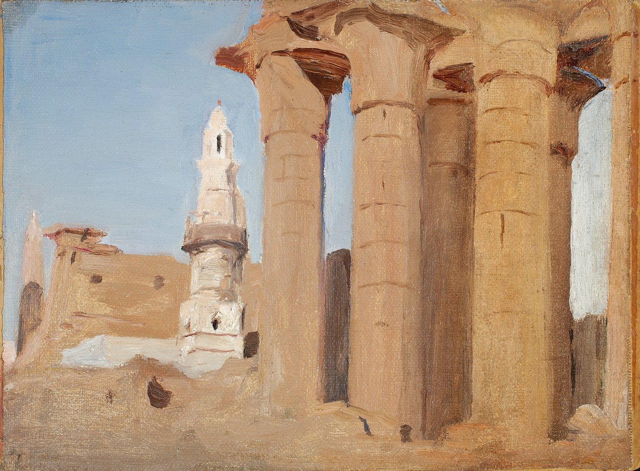 Ägyptischer Tempel - Luxor. Von einer Reise nach Ägypten von Jan Ciągliński
