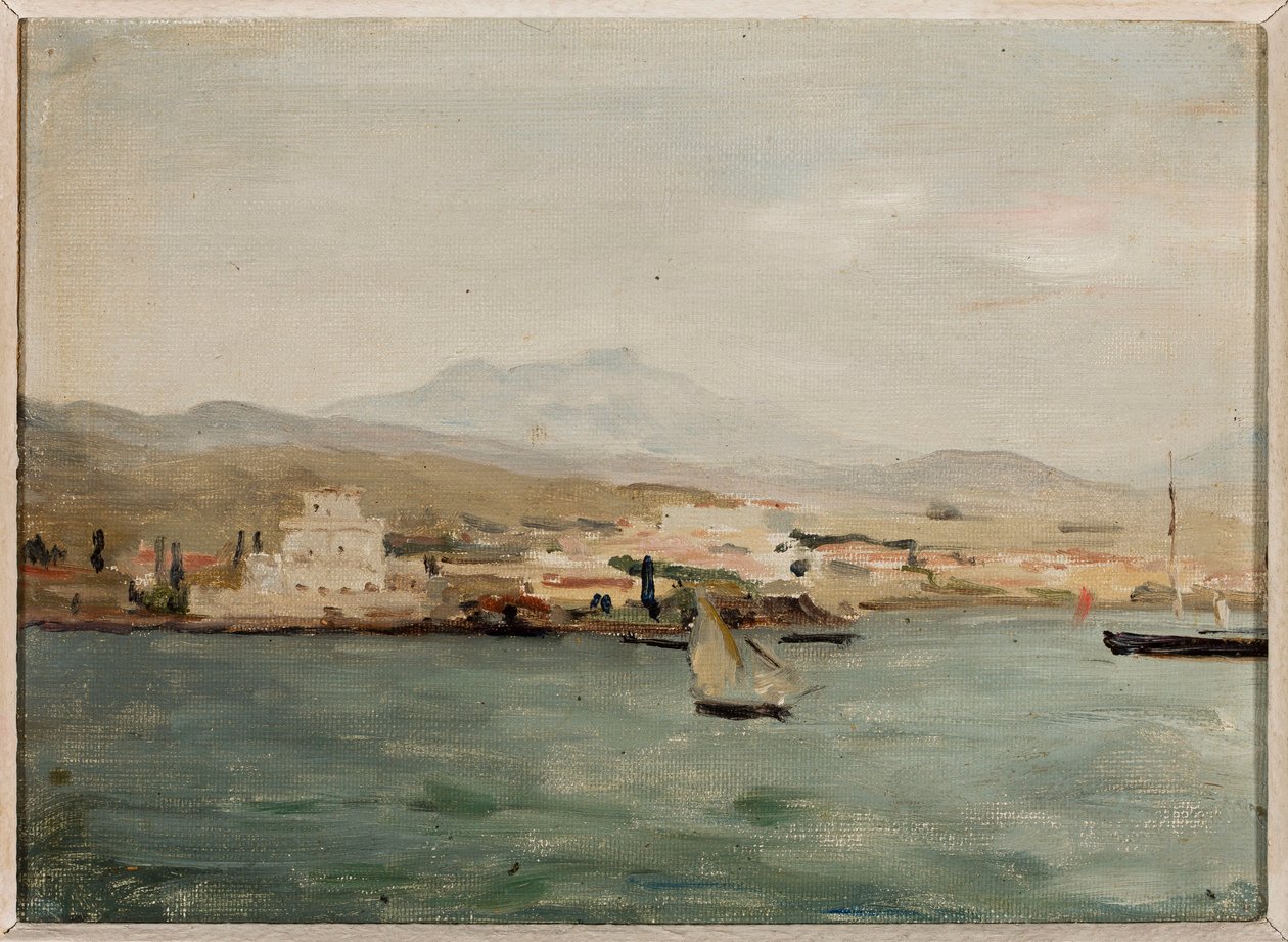 Blick auf den Hafen von Saloniki. Von einer Reise nach Palästina von Jan Ciągliński