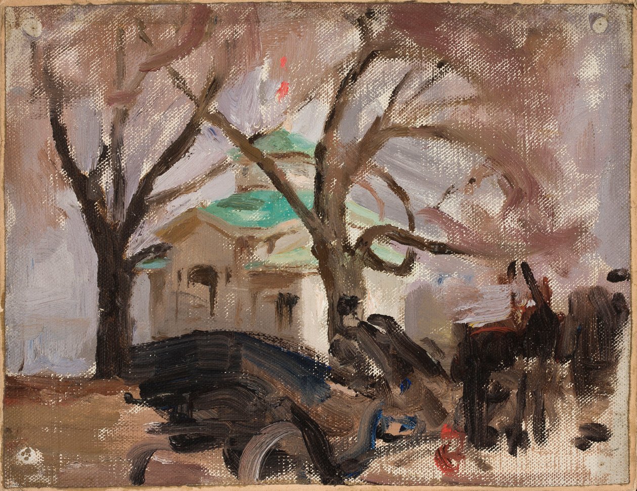Frühling auf der Jelagin-Insel in Petersburg von Jan Ciągliński
