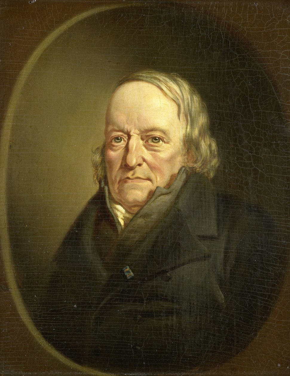 Porträt von Johannes Kinker, Dichter und Philosoph, Professor in Lüttich von Jan Cornelis van Rossum