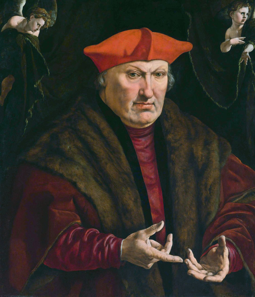 Porträt von Erard de la Marck (1472-1538). Fürstbischof von Lüttich von Jan Cornelisz Vermeyen