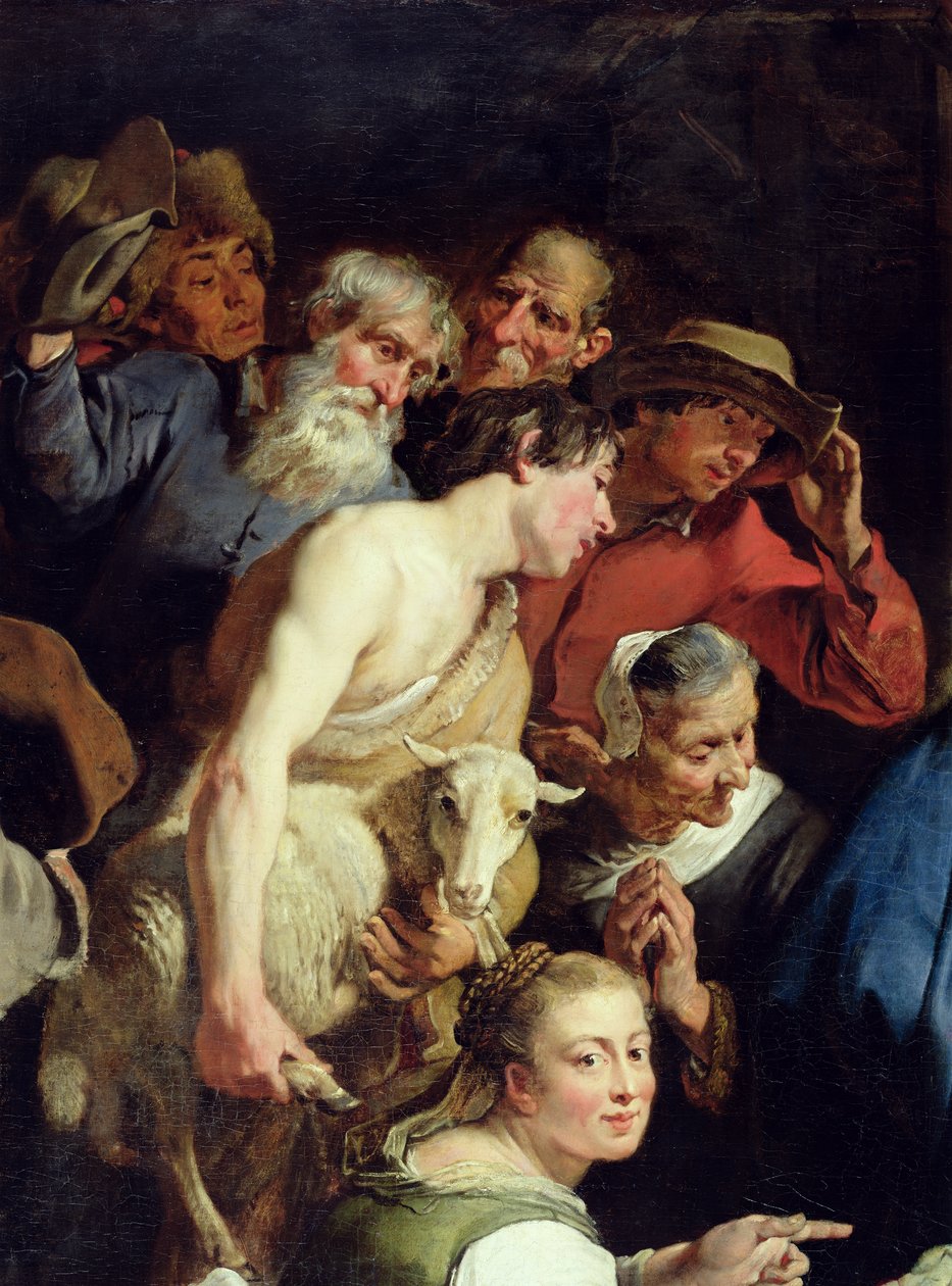 Die Anbetung der Hirten, nach 1628 (Detail) von Jan Cossiers