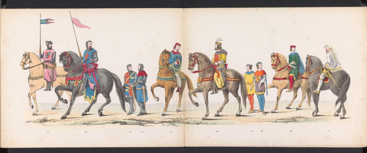 Maskerade der Leidener Studenten, 1865 (Tafel 12) von Jan Daniël Cornelis Carel Willem baron de Constant Rebecque