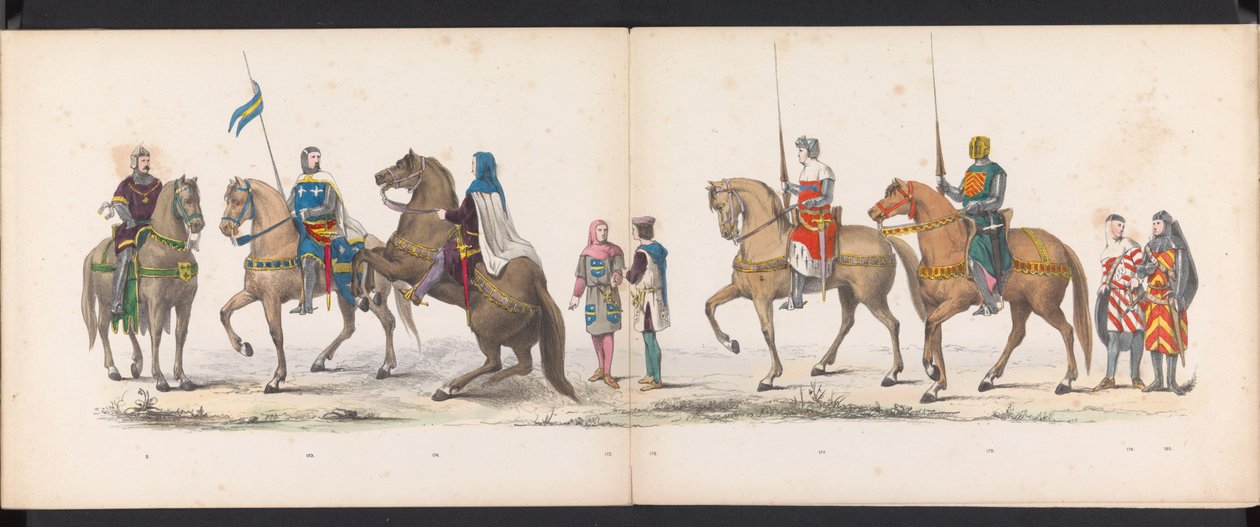 Maskerade der Leidener Studenten, 1865 (Platte 14) von Jan Daniël Cornelis Carel Willem baron de Constant Rebecque