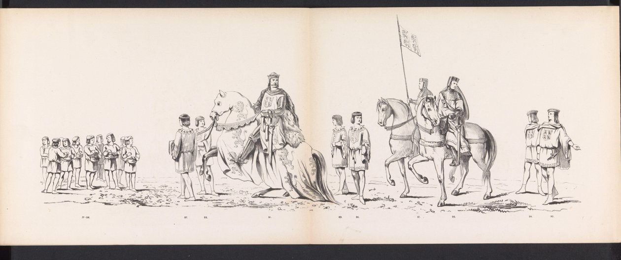 Maskerade der Leidener Studenten, 1865 (Platte 7) von Jan Daniël Cornelis Carel Willem baron de Constant Rebecque