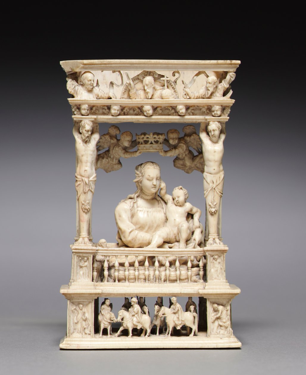 Jungfrau und Kind in einem architektonischen Rahmen, ca. 1530-1540 von Jan Gossaert