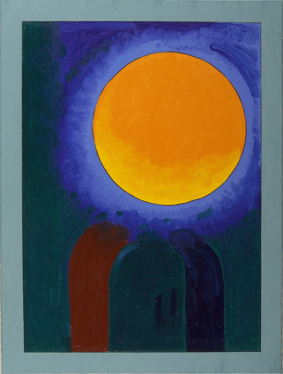 Zwei Moschusratten unter dem Mond, 2008 von Jan Groneberg