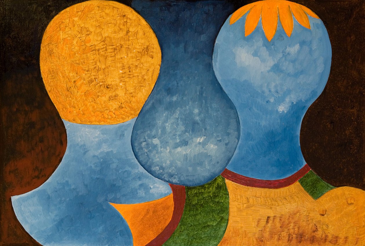 Zwei Zwillinge, aber nur eine orange Krone, 2005 von Jan Groneberg