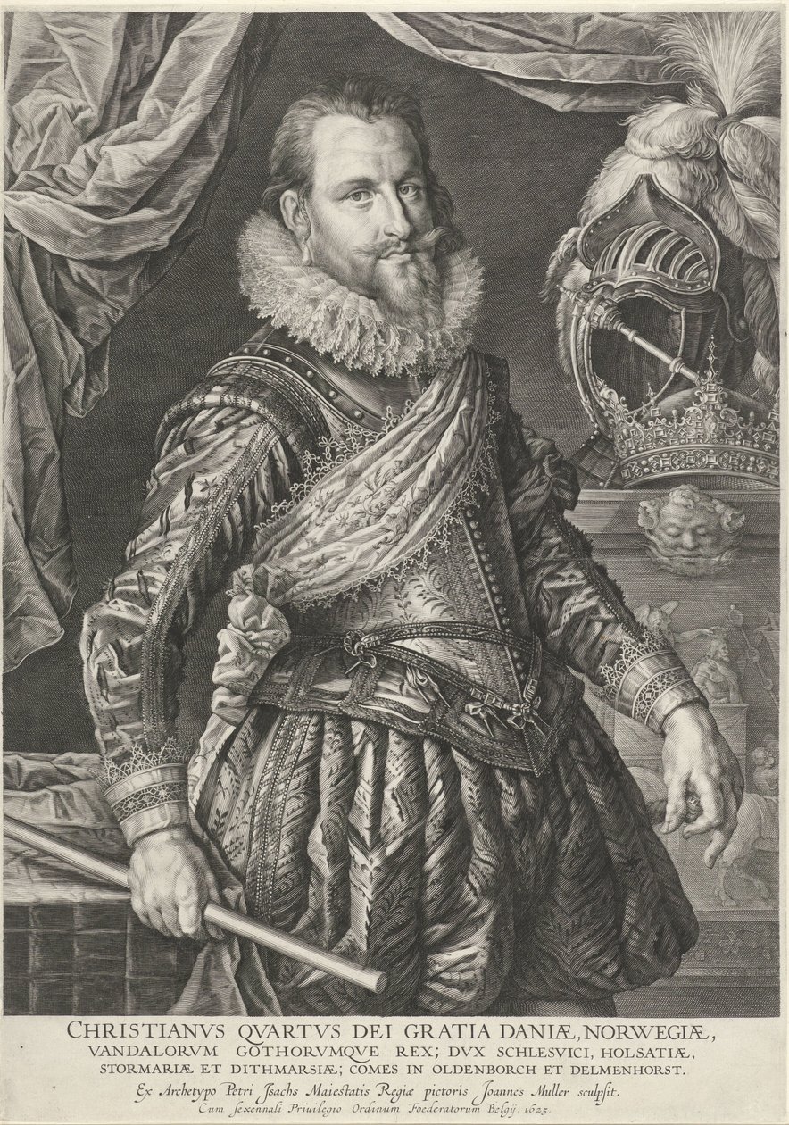 Porträt von König Christian IV. von Dänemark und Norwegen von Jan Harmensz. Muller