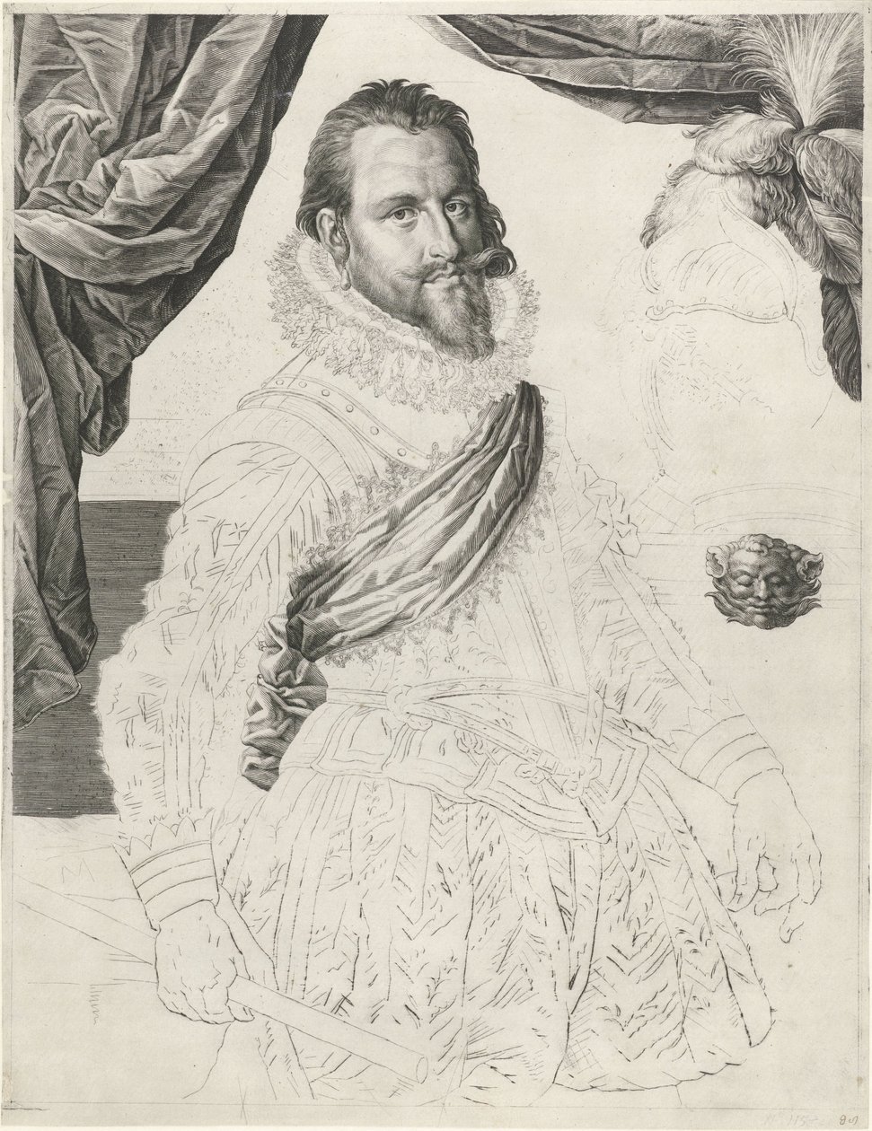 Porträt von König Christian IV. von Dänemark und Norwegen von Jan Harmensz. Muller