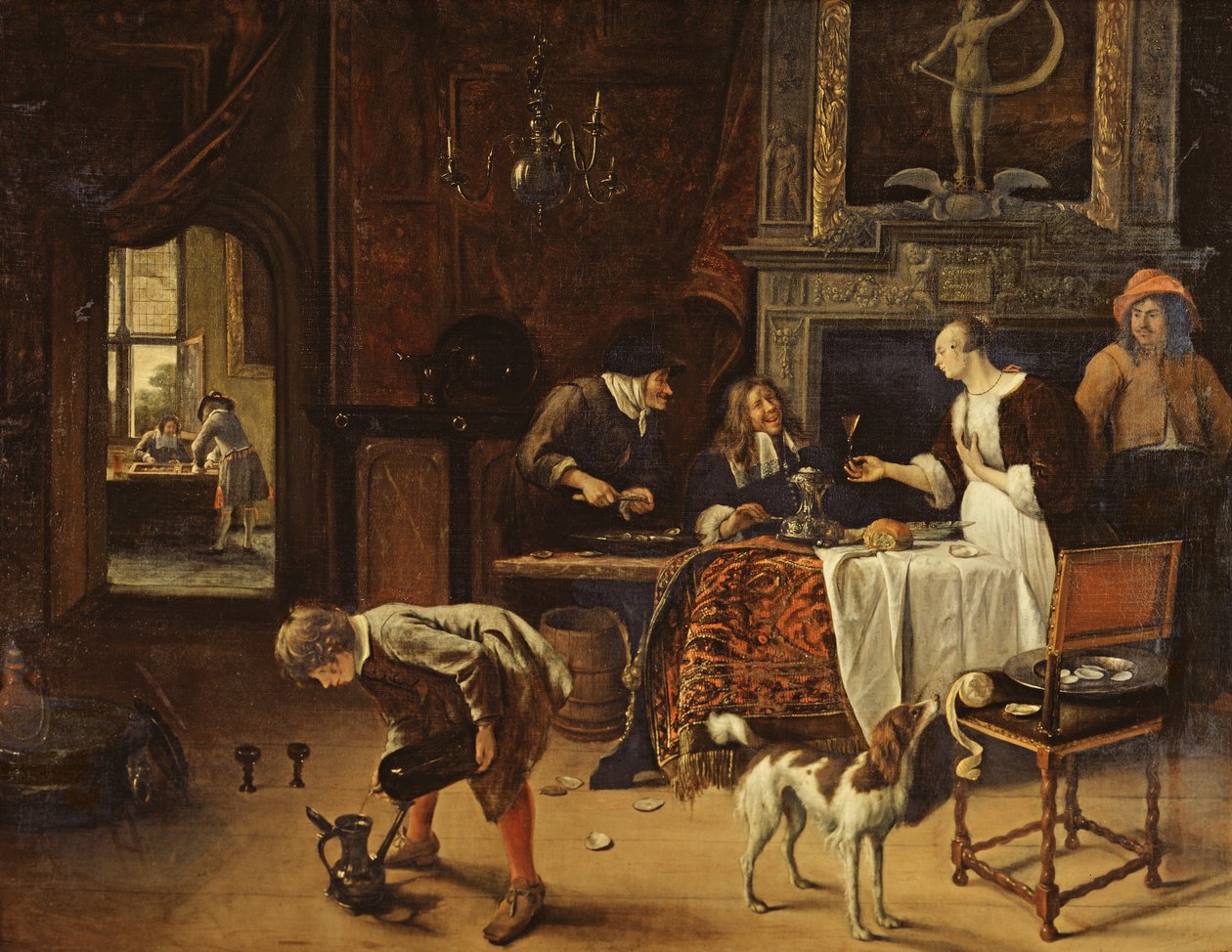 Leicht gekommen, leicht gegangen, 1661 von Jan Havickszoon Steen