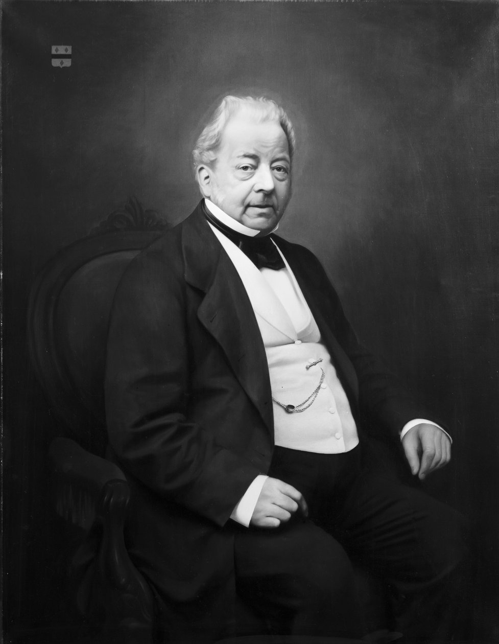 Porträt von Archibald Jan van de Poll (1800-1870) von Jan Hendrik Maschaupt