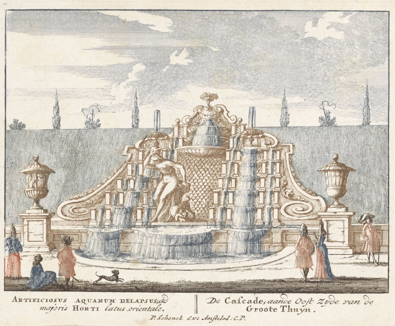Brunnen im Garten des Palastes Het Loo, 1694-97 von Jan I van Call