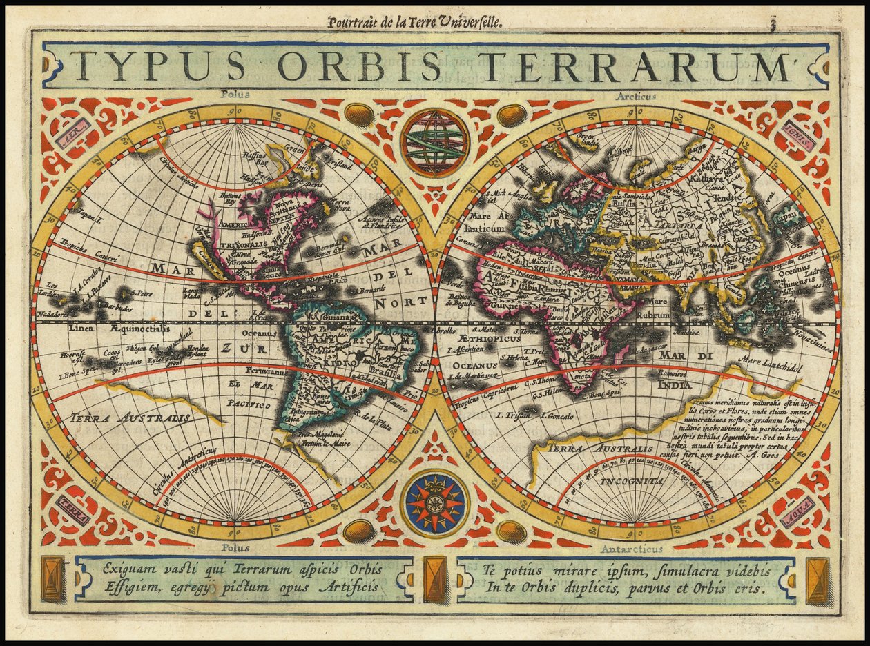 Typus Orbis Terrarum (1631) von Jan Janssonius
