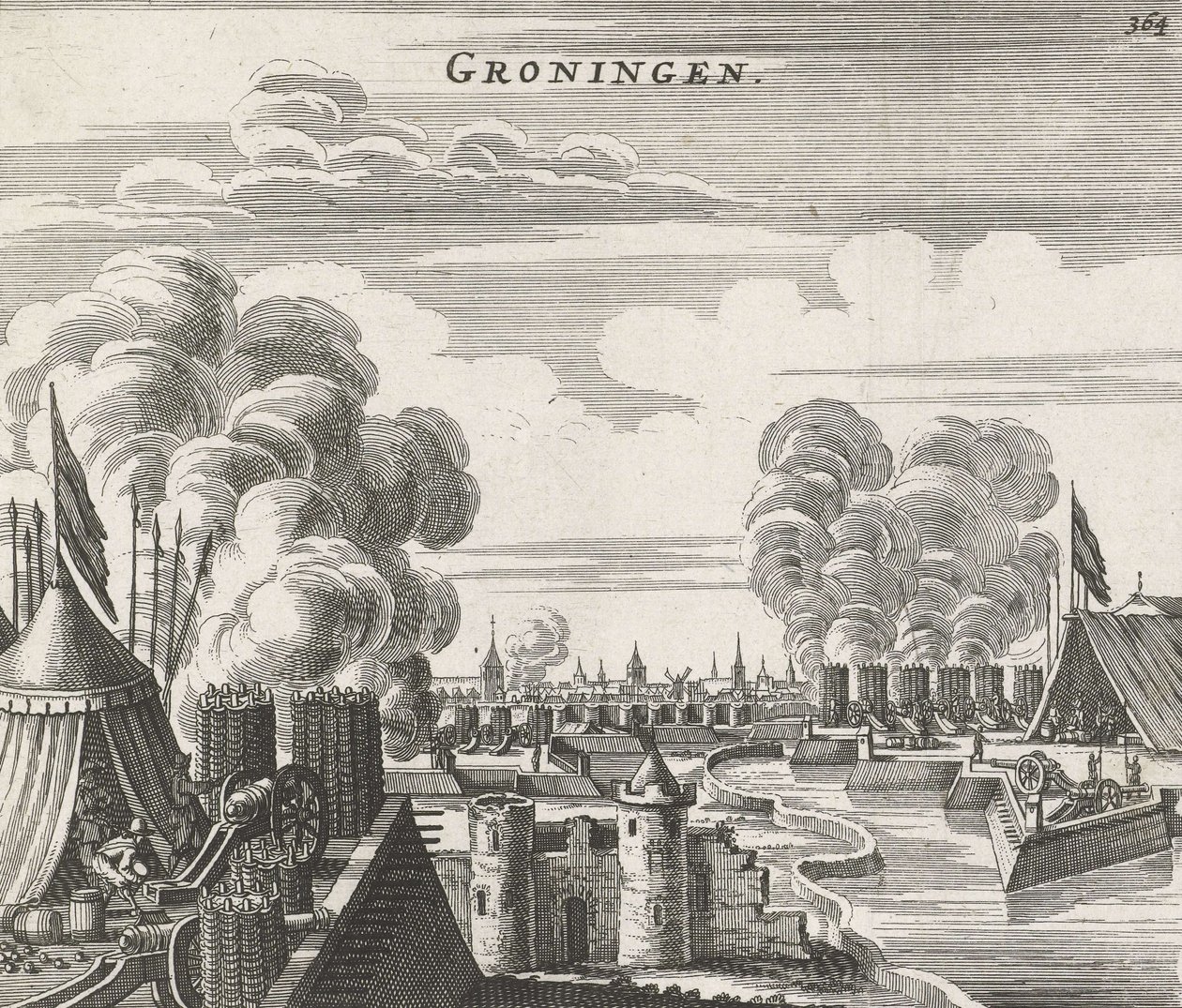 Belagerung von Groningen (1594) von Jan Janssonius
