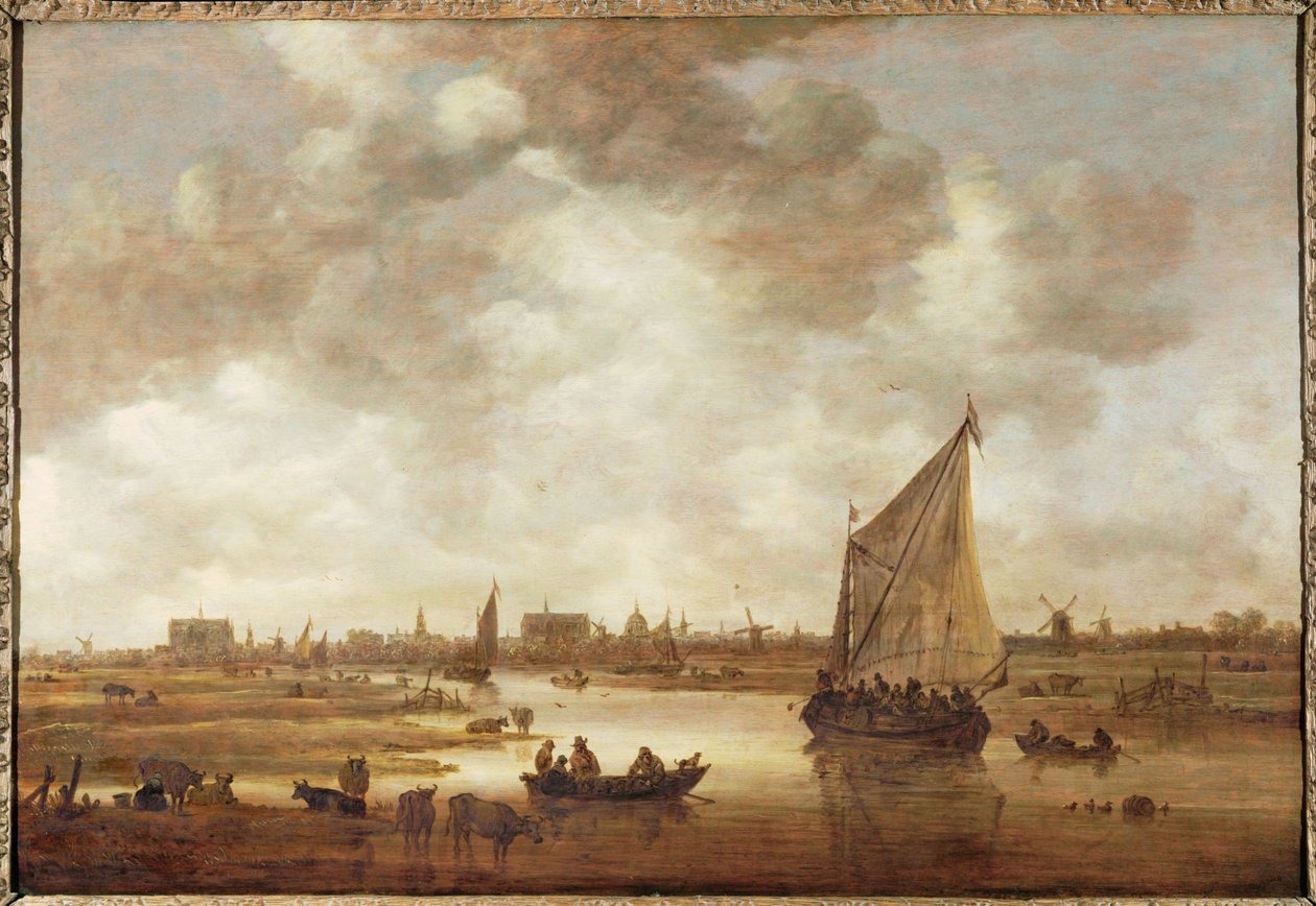 Blick auf Leiden, Niederlande, von Nordosten von Jan Josephsz van Goyen