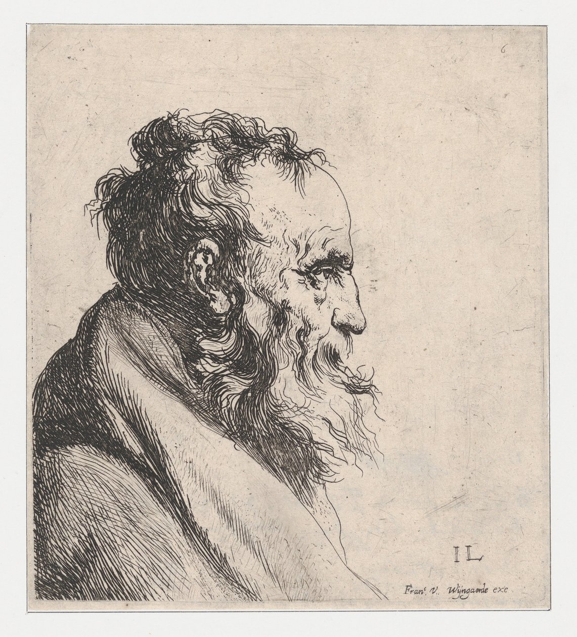 Büste eines alten Mannes von Jan Lievens