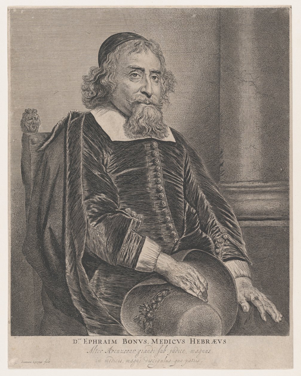 Porträt von Ephraim Bonus, Arzt von Jan Lievens