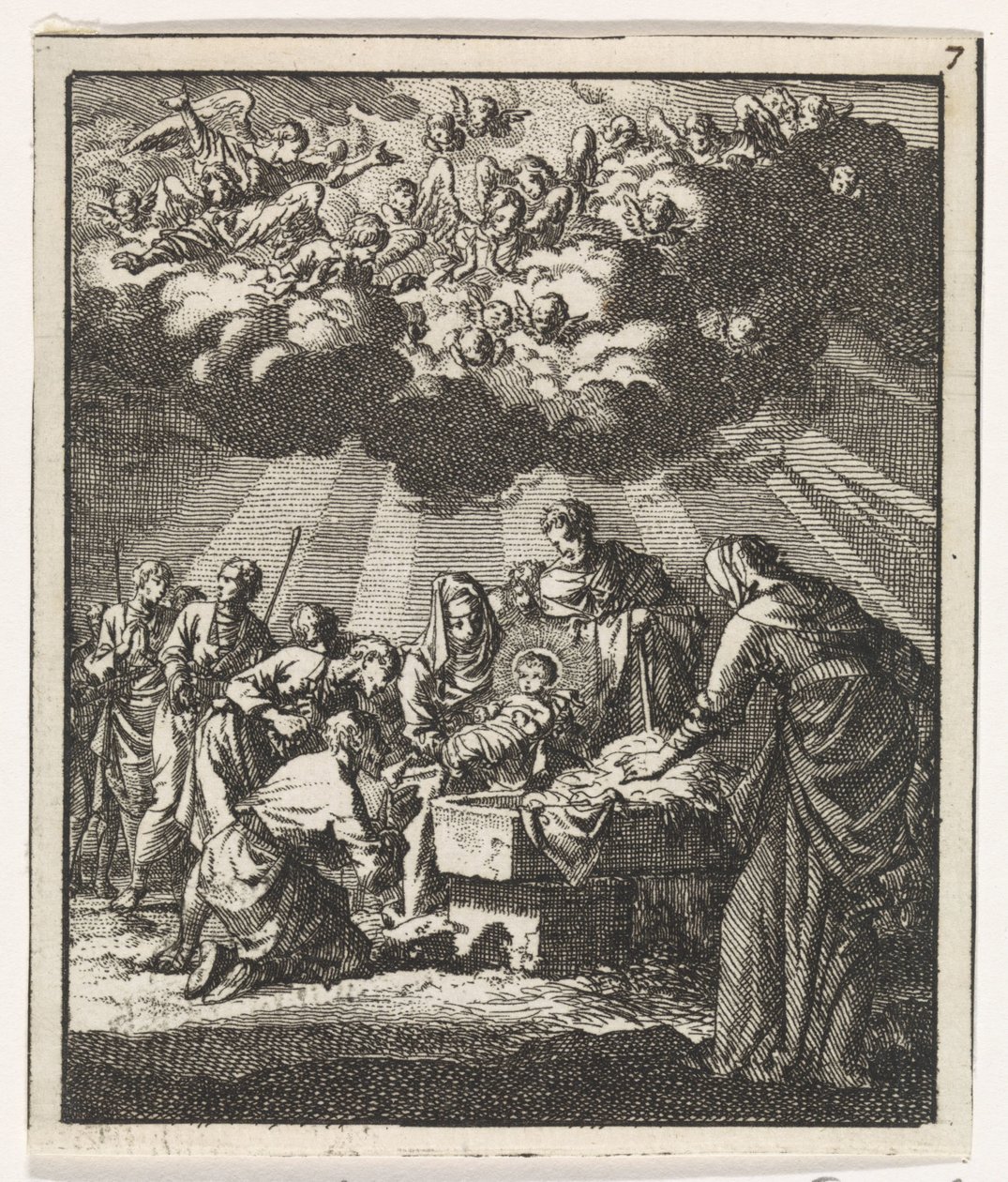 Anbetung der Hirten von Jan Luyken