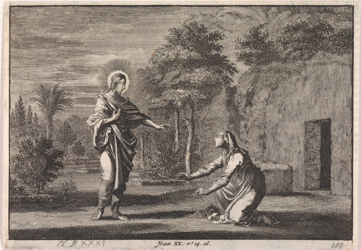 Christus erscheint Maria Magdalena (Noli me tangere) von Jan Luyken