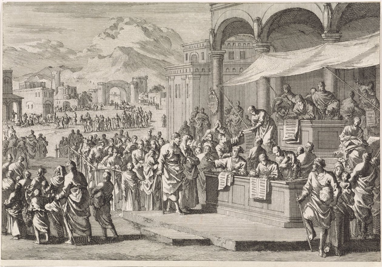 Volkszählung in Bethlehem von Jan Luyken