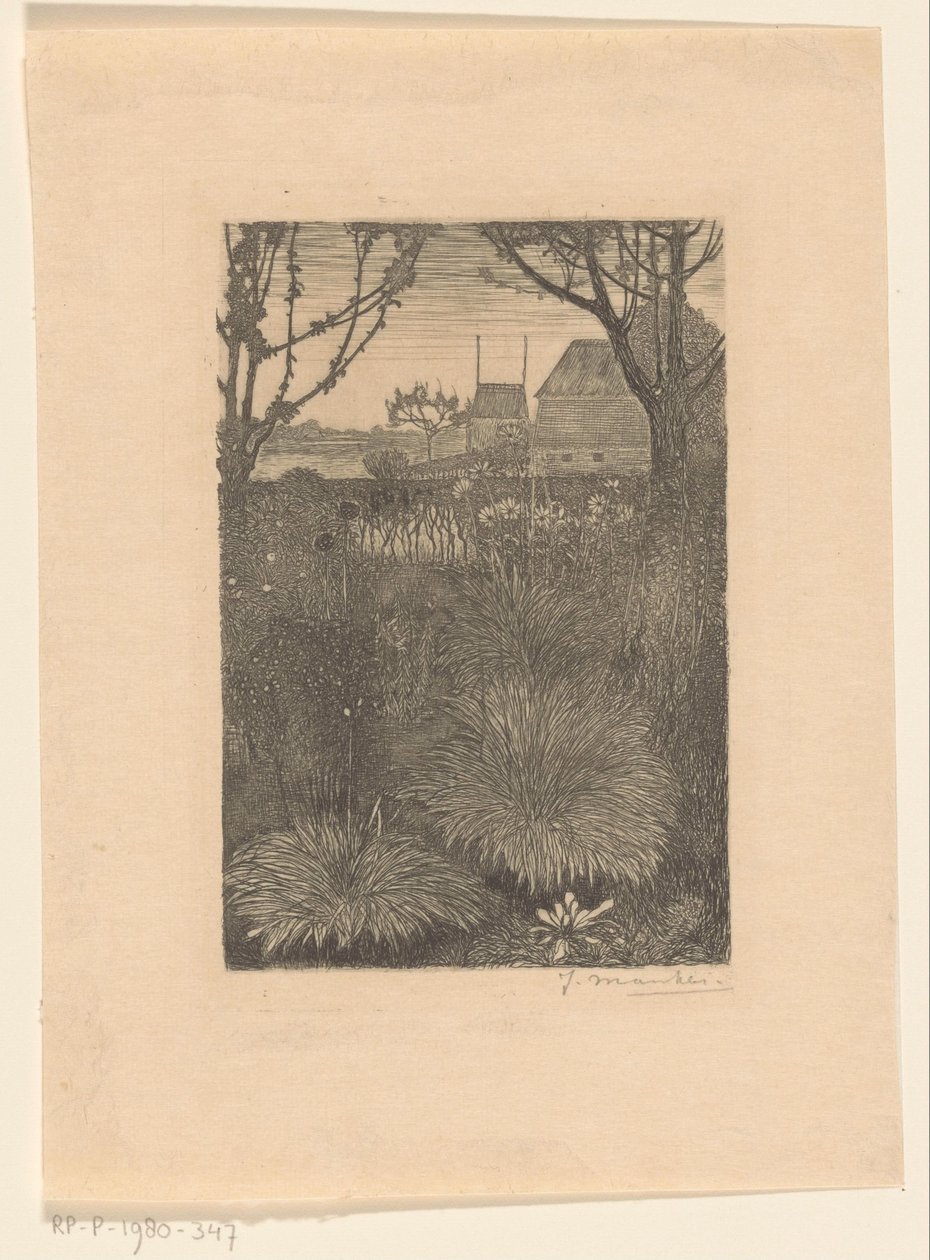 Herbstgarten von Jan Mankes (signed by artist)