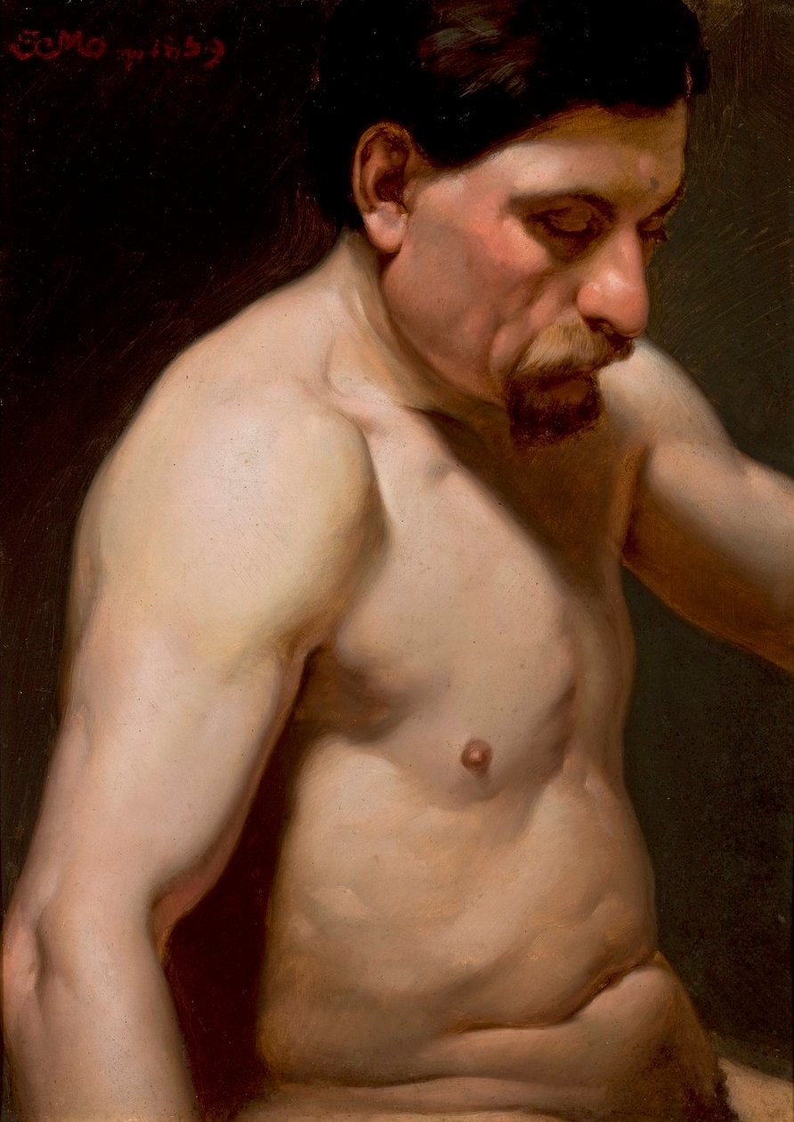 Halbnackter Mann von Jan Matejko