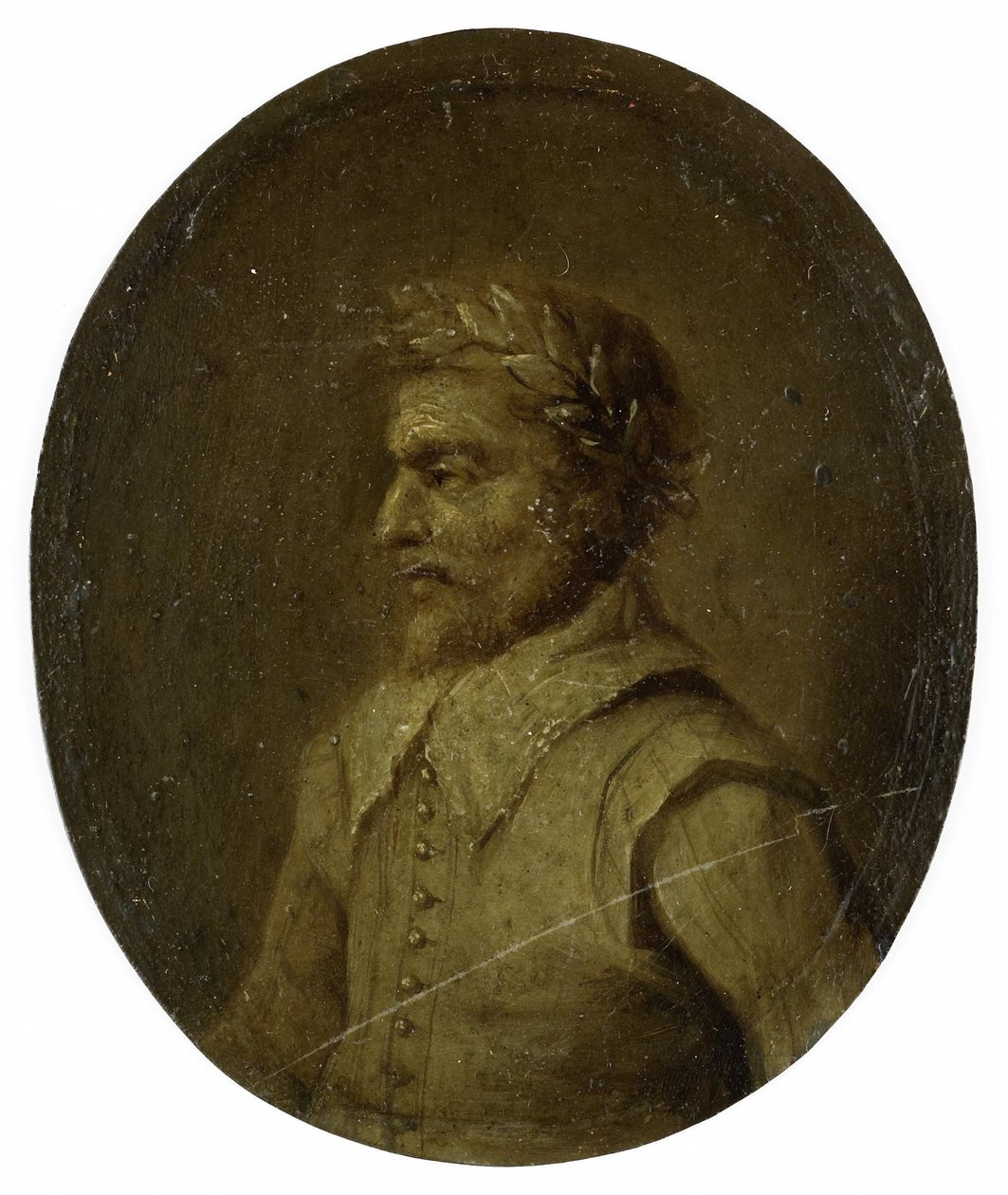 Porträt von Matheus de Casteleyn, Priester und Rhetoriker in Oudenaarde von Jan Maurits Quinkhard