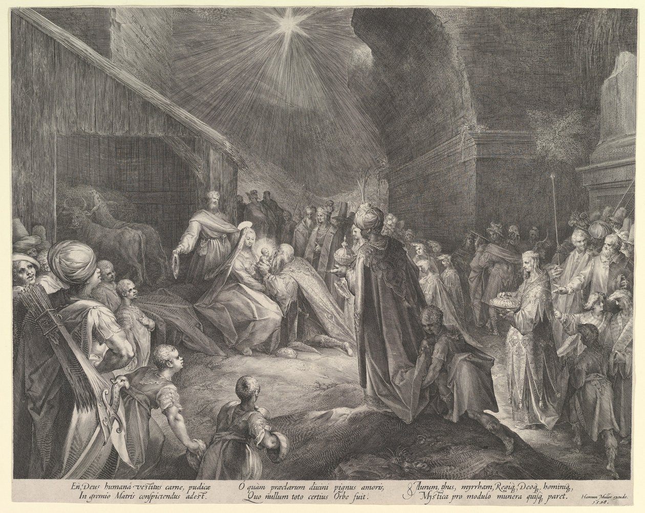 Die Anbetung der Könige von Jan Muller