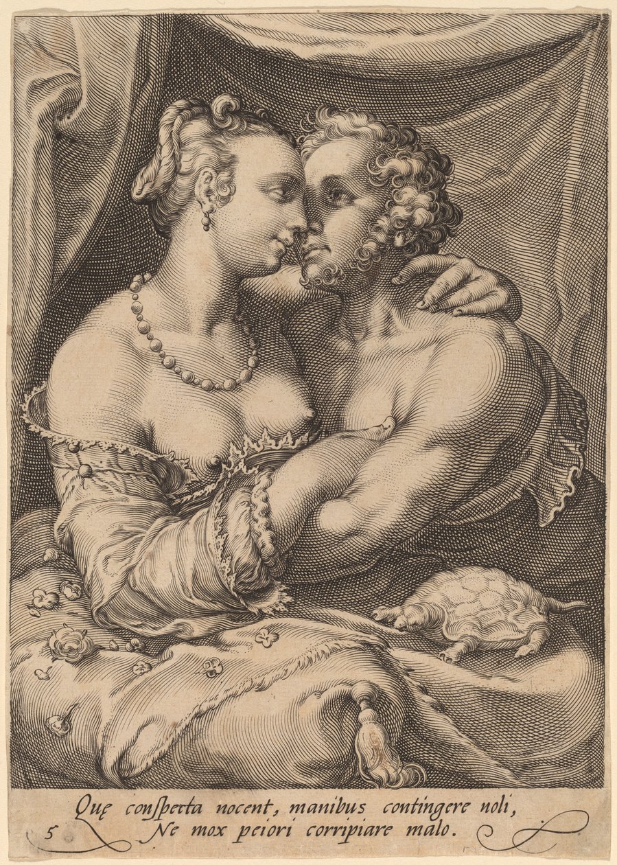 Berührung von Jan Pietersz Saenredam after Hendrik Goltzius