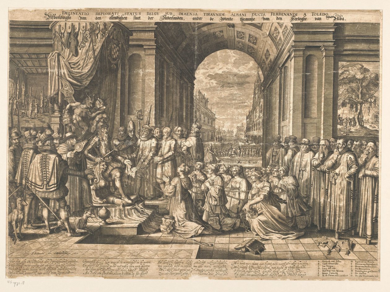 Abbildung des elenden Zustands der Niederlande unter der grausamen Tyrannei des Herzogs von Alba von Jan Pietersz. van de Venne