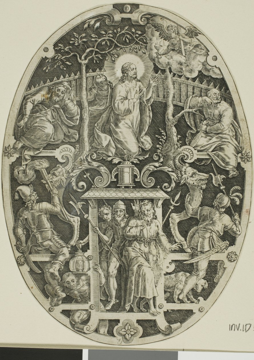 Agonie im Garten, aus Passion Christi von Jan Sadeler I