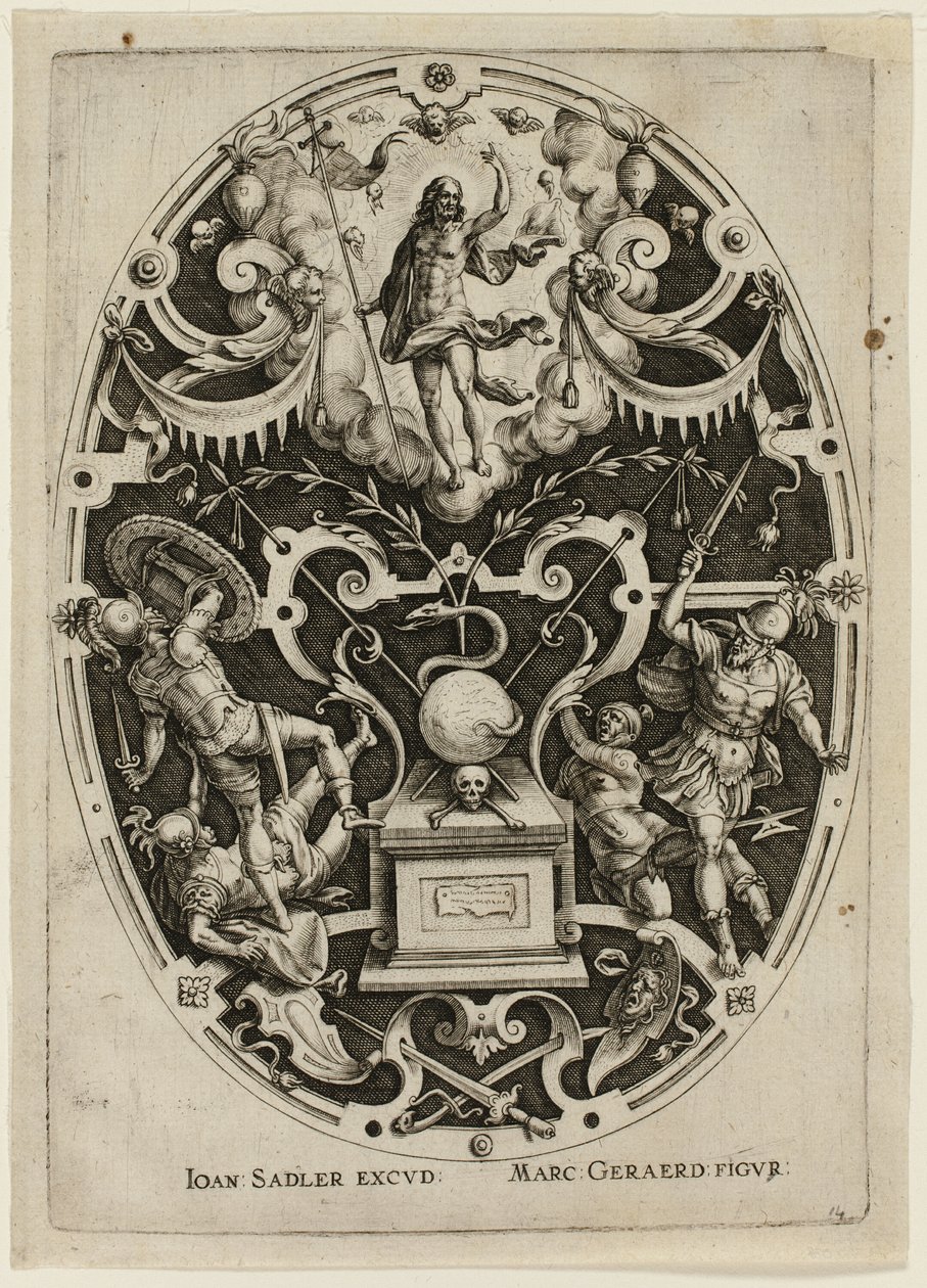 Auferstehung, aus Passion Christi von Jan Sadeler I