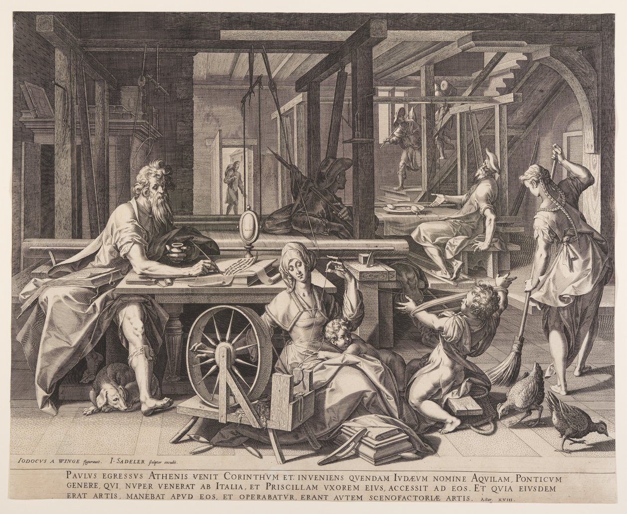 St. Paulus in Korinth von Jan Sadeler I