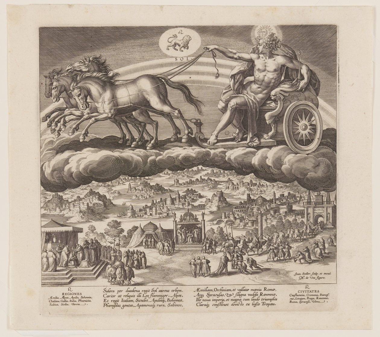 Die Sonne, aus Die sieben Planeten von Jan Sadeler I